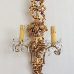 Vintage Italian Florentine Wall Sconce, Electric Wall Sconce
