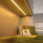 Surface-mounted light fixture / LED / linear / for furniture