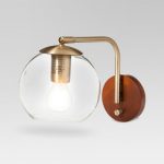 Menlo Glass Globe Wall Light Brass Lamp Only - Project 62™ : Target