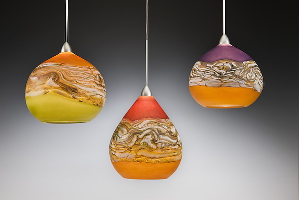 Strata Pendant Lights by Danielle Blade and Stephen Gartner (Art