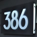 Custom Aluminum & Acrylic LED House Numbers Sign. 5