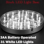 2019 E Luminator Light Base 8Inch 3AA Battery Operated 31 White LED