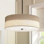 Fabric Shade with Bronze 20