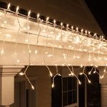 Amazon.com: Kringle Traditions 9 ft 150 Clear Icicle Lights with