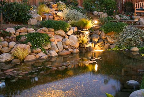 Pond lighting – light and water, a
  magical combination