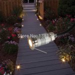 LED Deck Light 12V 1W Waterproof Buried Lamp Outside Recessed Stair