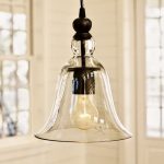 Small Rustic Glass Indoor/Outdoor Pendant | Pottery Barn