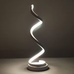 Creative Design Spiral Modern Table Light Acrylic Table Lamps For