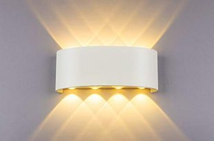 Modern Wall Light 8W White LED Sconce Up Down Wall Lamp Aluminium