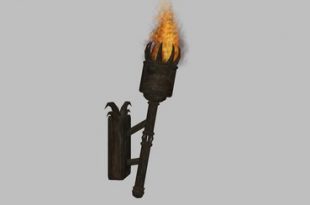 Second Life Marketplace - Castle Wall Torch