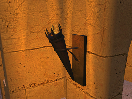 Second Life Marketplace - Medieval / Fantasy 1-prim Wall Torch