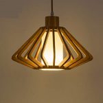 Amazon.com: Japanese style wooden pendant lamps light wood color