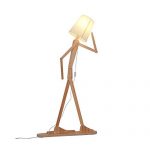 HROOME Modern Contemporary Decorative Wooden Floor Lamp Light with