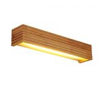 Amazon.com: Modern Japanese Style Led Lamp Oak Wooden Wall Lamp