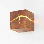 Amazon.com: CGJDZMD Wall Sconce Modern LED Solid Wood Atural Cracked