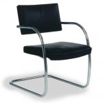 Simple and Sleek Metal Leather Waiting Chairs