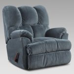 2 Aurora Blue Rocker Recliners by Affordable