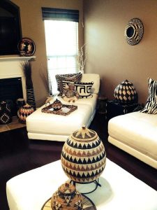 Mix of African patterns and details - African home decor @pattonmelo