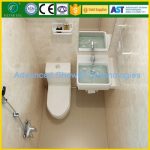 All in one prefab bathroom unit with shower head toilet mirror led light  from china manufacturer