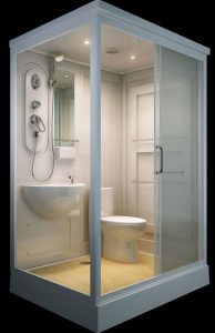 ALL IN ONE Flat Pack Modular Shower Room,Toilet, Basin Assembled size 140 x  110= in Industrial, Modular & Pre-Fab Buildings | eBay!