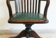 Antique 1920/1930s Swivel Office Chair/Bankers Chair/Captians Chair