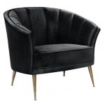 Zoom image Maya Armchair Contemporary, Transitional, MidCentury Modern,  Metal, Upholstery Fabric, Armchairs Club