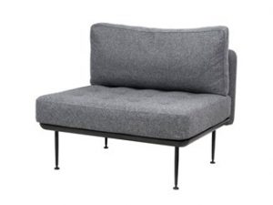 Modular fabric armchair UTILITY | Fabric armchair