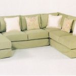 4 pc custom armless sectional sofa with slip covered pieces