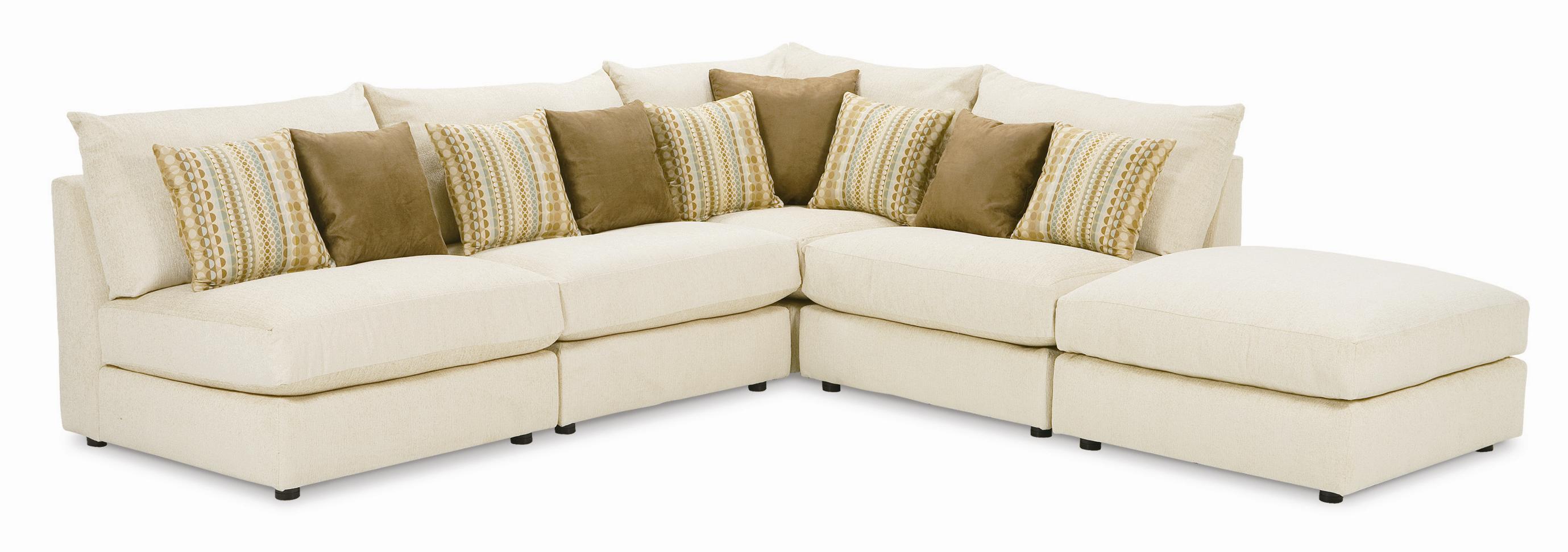 Tempo Five Piece Armless Sectional Sofa by Rowe