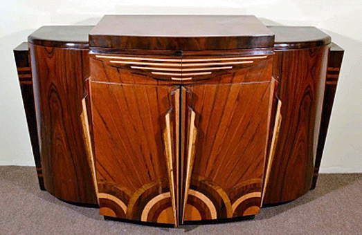 Modular furniture made its first appearance with Art Deco. Separate pieces  with curve edges that fit together became popular.