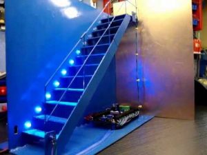 Automatic Stair LED Lighting Demonstration - YouTube