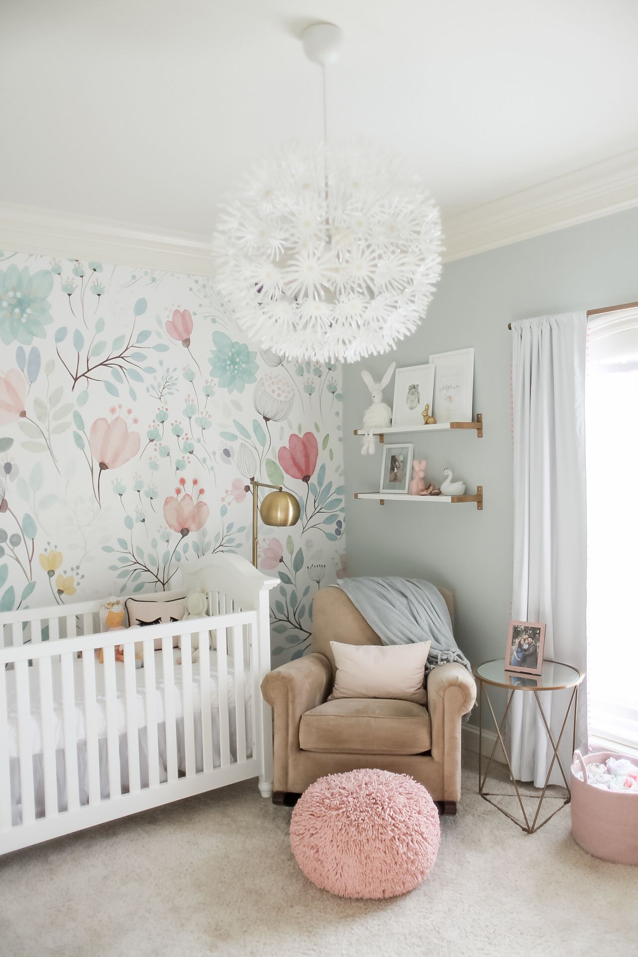 I scoured Pinterest and Instagram for inspiration and fell in love with  this wallpaper! Once