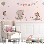 Traveller Location: Kids Wall Decals Stickers Nursery Decor Baby Room Decor Nursery  Wall Stickers Safari Woodland Scene for Baby Toddler Boys & Girls Rooms  Peel and