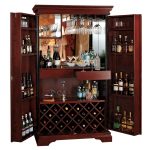 St. Helena Hide A Bar Wine Furniture Dark #2324