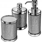 Starlight Bathroom Accessories Set With Swarovski, 3 Piece - Contemporary - Bathroom  Accessory Sets - by AGM Home Store