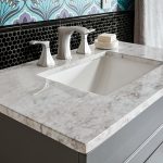 Marble Bathroom Vanity Countertops. A gray and white marble bath vanity  top. - Choosing a Bathroom Vanity
