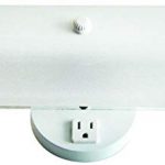 2 Bulb Bathroom Vanity Light Fixture Wall Mount with Plug-in Outlet