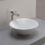 Vessel bathroom sink faucets