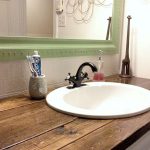 I needed a cheap solution for the vanity top in our bathroom, and wood  seemed like the logical choice. If sealed properly, it is durable and has  the added
