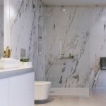 These bathroom wall panels come in range of different finishes, from  glass-like acrylic to authentic synchronised textures and the innovative  Proclick