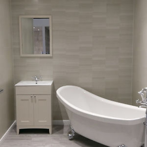 Image is loading 10-Modern-Silver-Small-Tile-Effect-Bathroom-Wall-