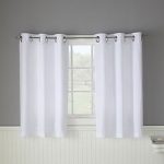 Hookless® Waffle White Bathroom Window Curtain Pair (for the bathroom in  the bedroom)