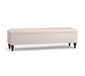 Lorraine Tufted King Storage Bench