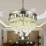 Lighting Groups Crystal Stealth Fan LED Ceiling Light Modern Luxury
