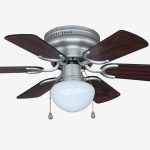 Hardware House Arcadia 30-Inch Satin Nickel Flush Mount Hugger Ceiling Fan