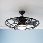 Industrial Cage Ceiling Fan | Building a House | Pinterest | Ceiling