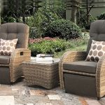 Extra cushions are also included in these patio sets. The modular style  provides flexibility to use as a set or individual pieces.