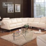 Modern style big L shape leather sofa set furniture house living room  sectional sofa designs