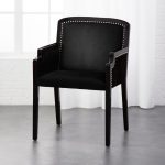 Nailhead Black Armchair
