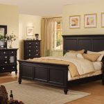 Black Bedroom Furniture Set with Tall Headboard Beds 126 | Xiorex.